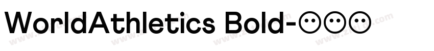 WorldAthletics Bold字体转换